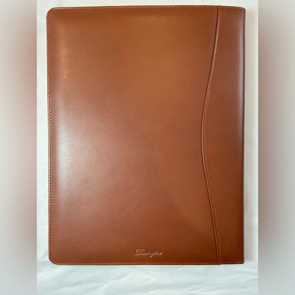 Barrington Leather Portfolio &‎ Notepad for Lehman Bros 10” x 12” incl gift box